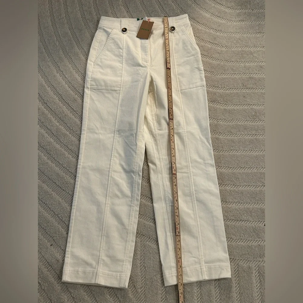NWT Boden Pimlico Cord Pants in Ivory - Size 2 - Picture 10 of 11